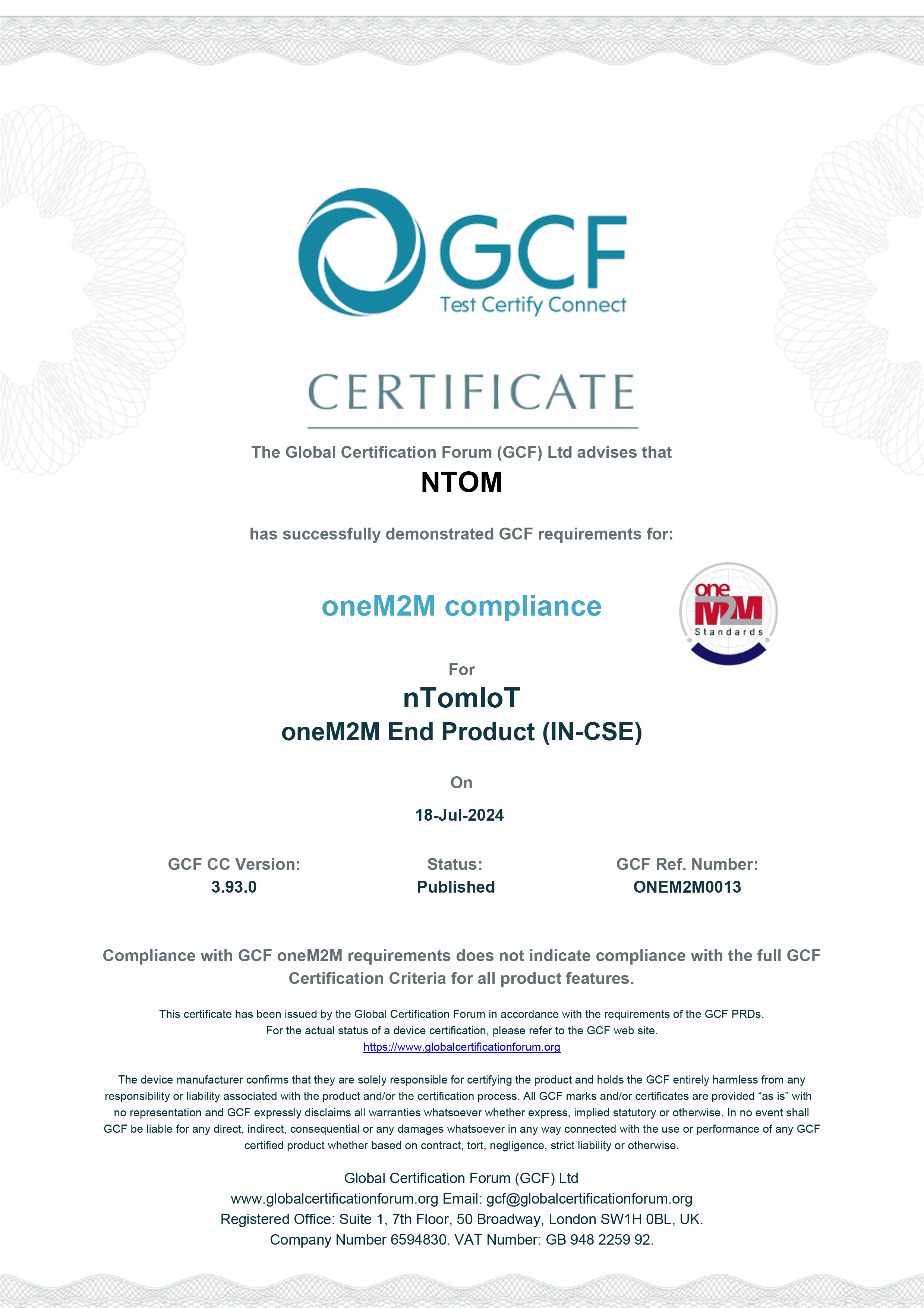 GCFCertificate
